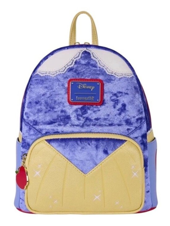 Loungefly Disney Princess Snow White Gown Cosplay Mini Backpack Velvet Lace NWT main image 4